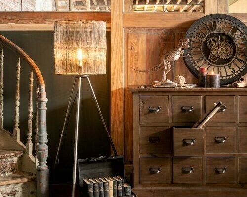 table-lamp-antique-brown-metal