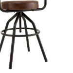 bar-chair-rotatable-brown-metal-pu