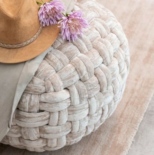 crocheted-stool-beige-textil
